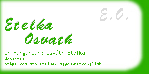 etelka osvath business card