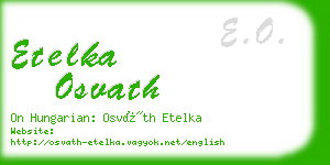 etelka osvath business card
